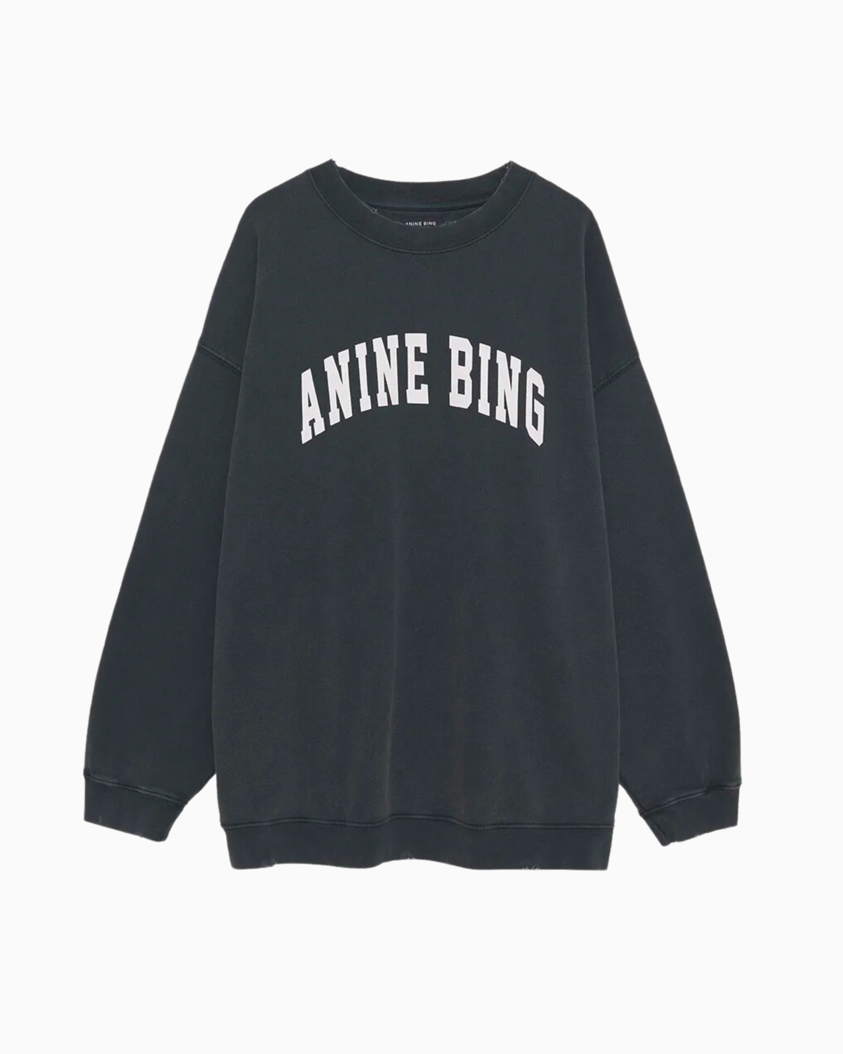 Anine Bing Tyler Sweatshirt in Washed Black