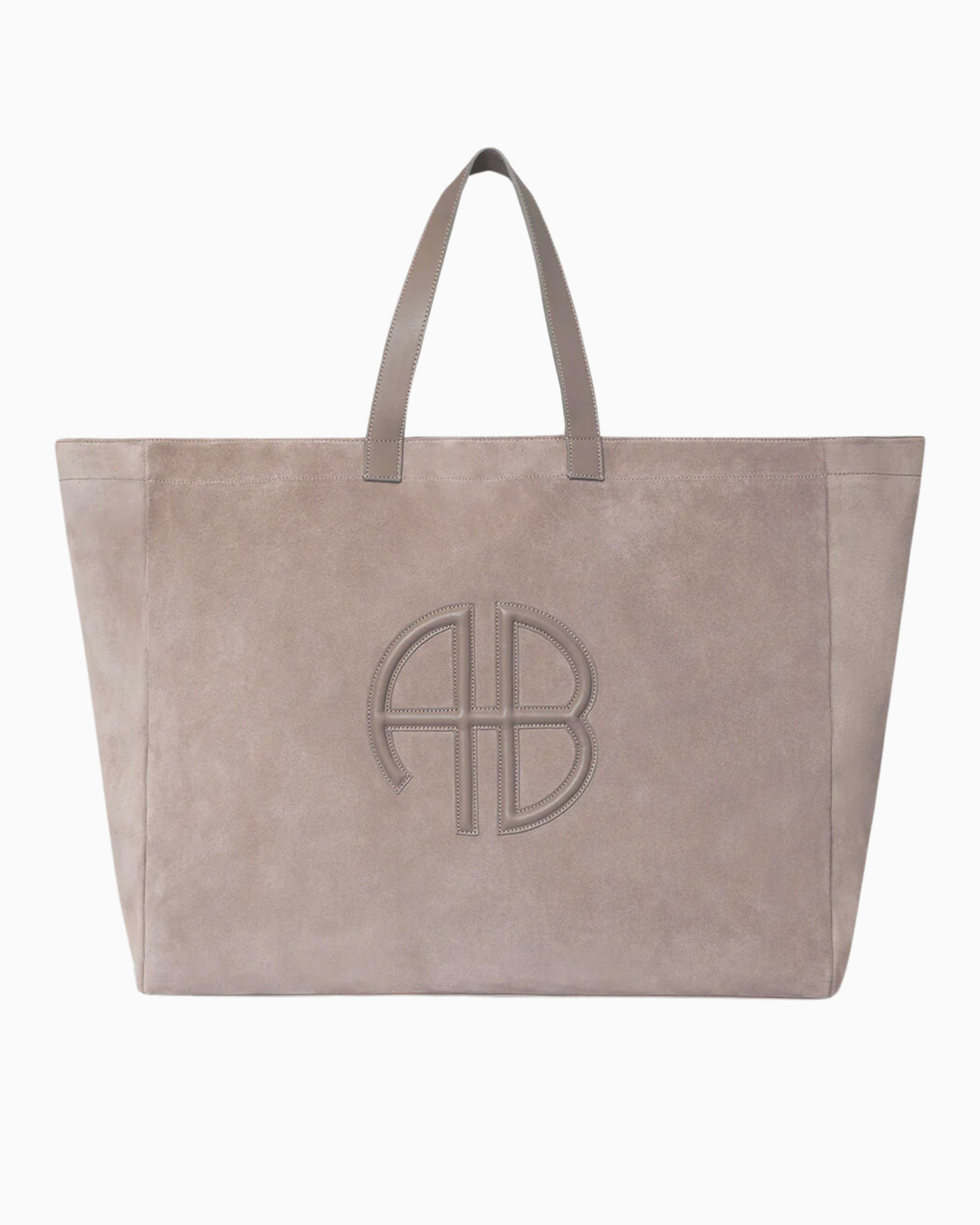 Anine Bing XL Rio Tote in Taupe Suede