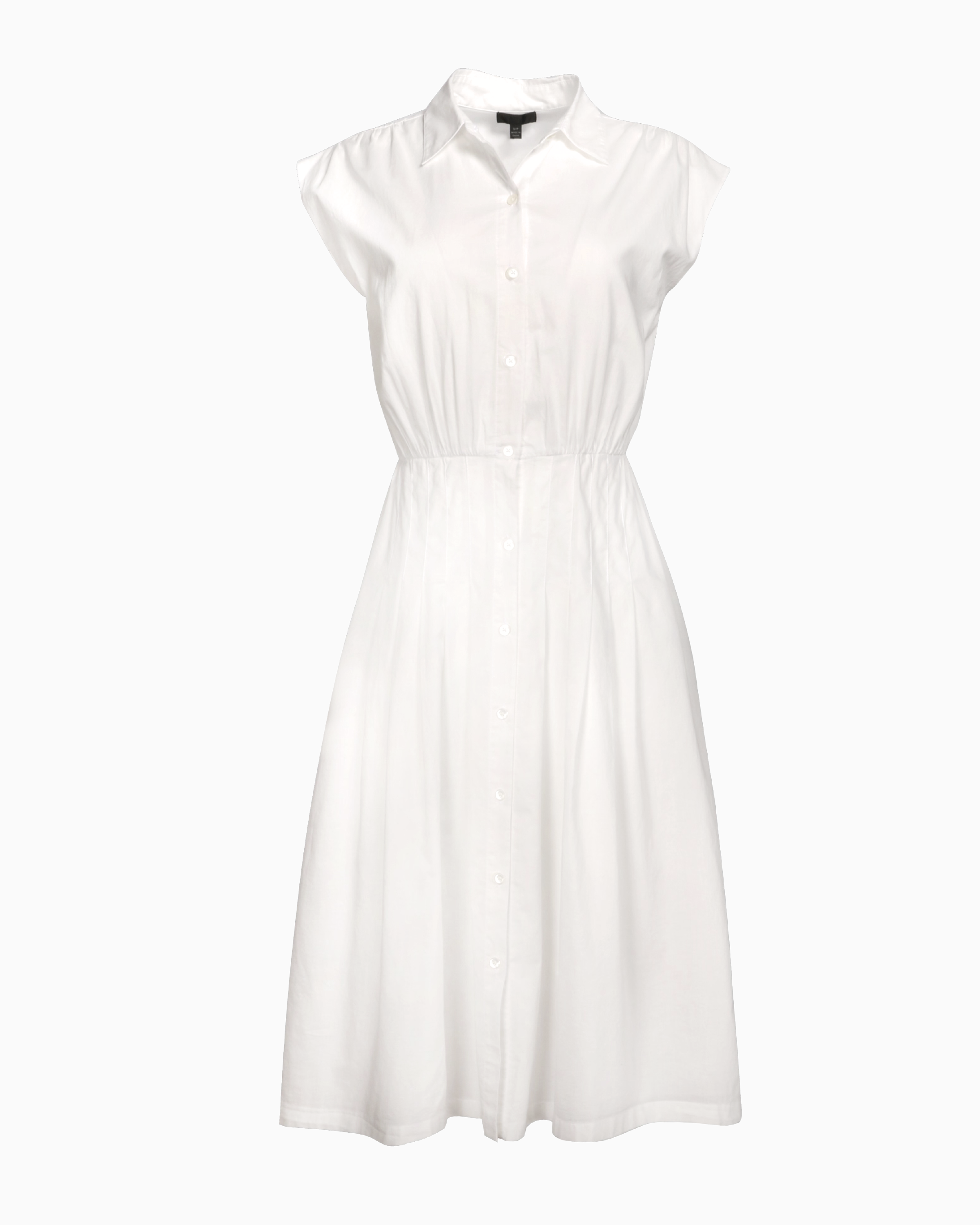 Anthony Thomas Melillo Cotton Viole Sleeveless Shirt Dress in White