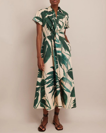 Cara Cara Asbury Midi Dress in Palm Oasis