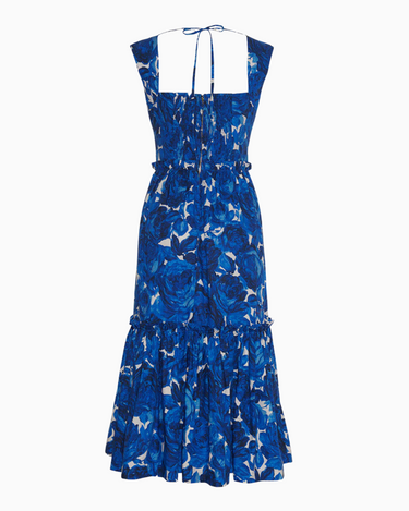 Cara Cara Claire Dress in Floral Garden Blue