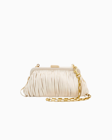 Clare V. Fran Fran Bag in Cream Luxe