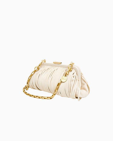 Clare V. Fran Fran Bag in Cream Luxe