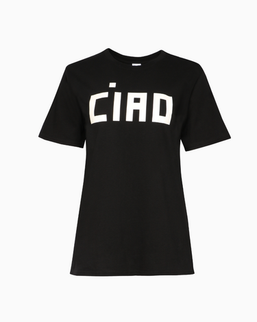 Clare V. Original Tee in Ciao Black & Cream