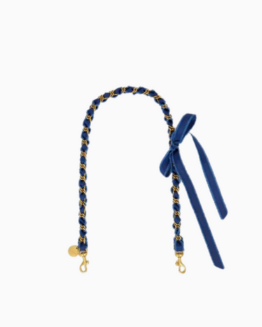 Clare V. Shoulder Strap in Navy Ribbon