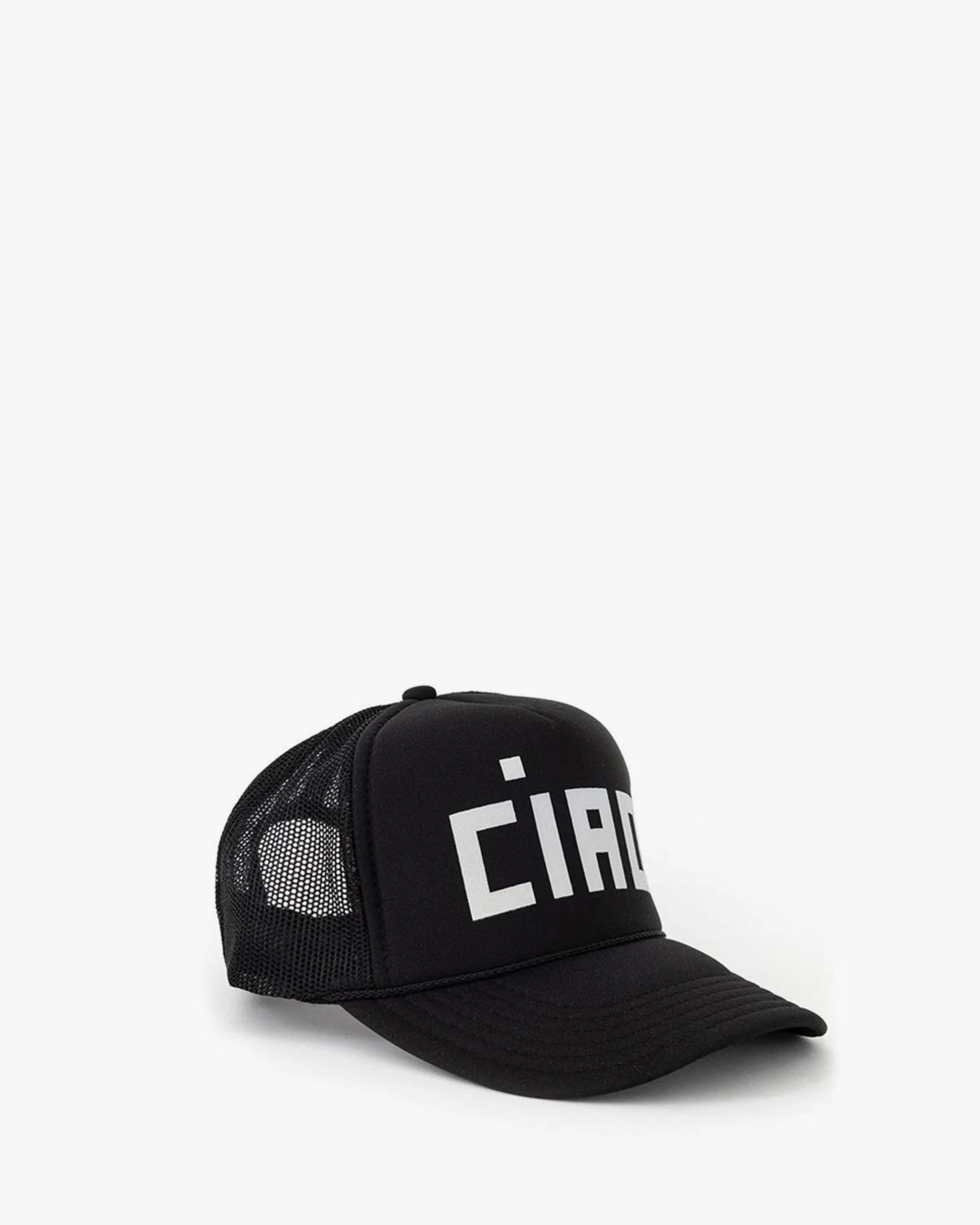 Clare V. Trucker Hat in Black Ciao