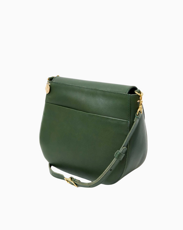 Clare V Turnlock Louis Bag in Evergreen