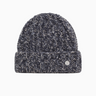 Closed Knitted Hat in Dark Grey Melange