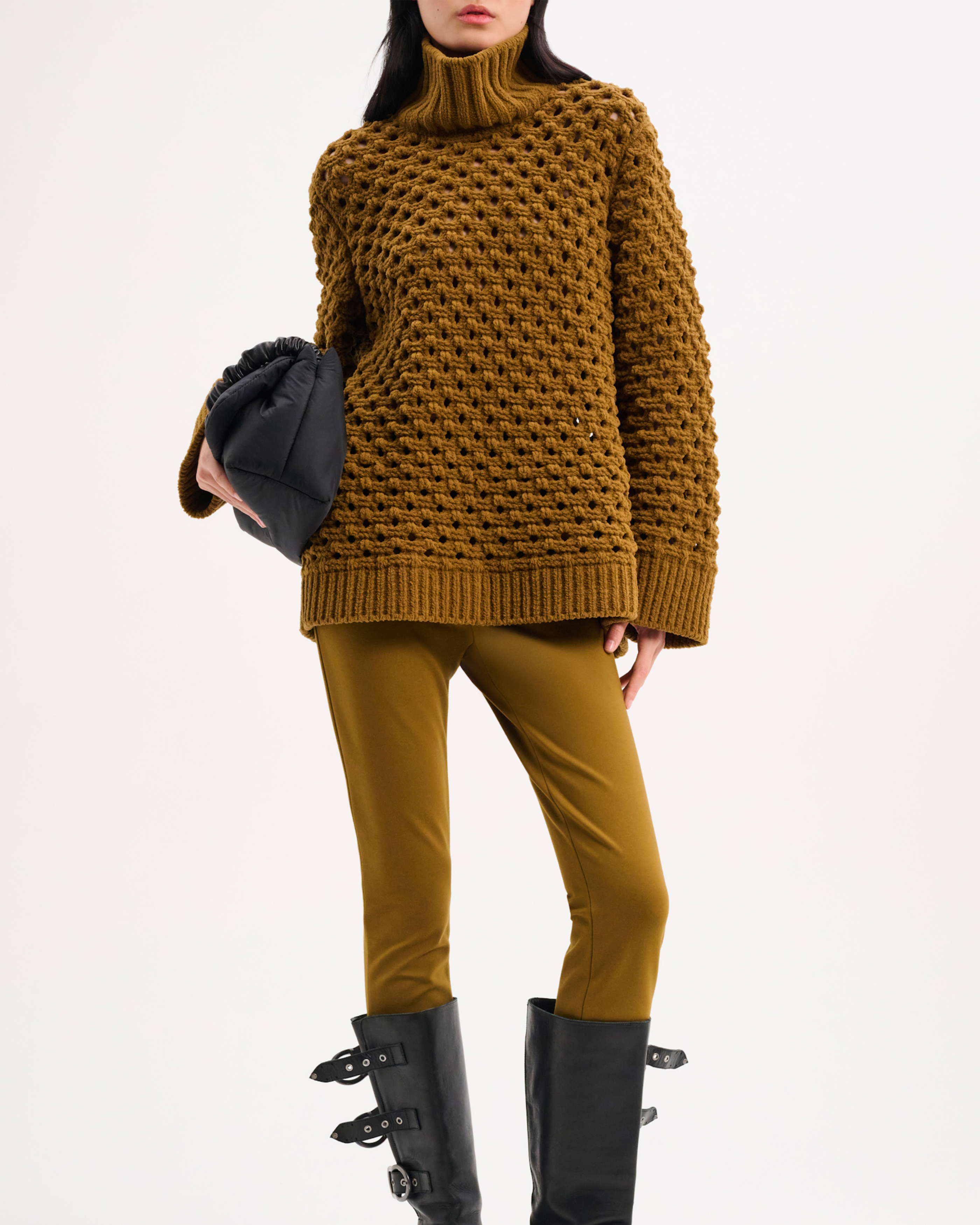 Dorothee Schumacher Feeling Pullover in Gold Brown