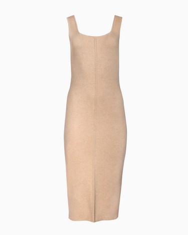 Midi Dress in Light Beige