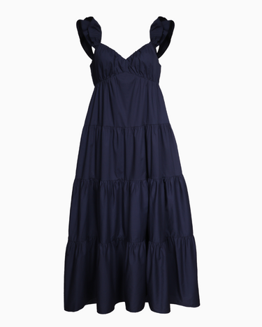 Poplin Sleeve Maxi Dress