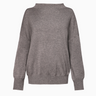 Mock Neck Sweater in Heather Charcoal