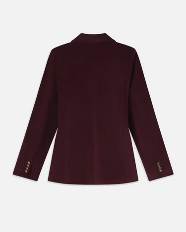 Frame Everyday Velvet Blazer in Wine