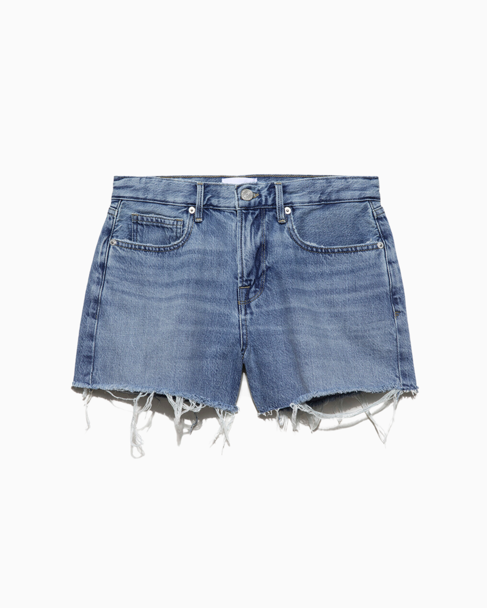 Frame Le Brigette Raw Fray Short in Down Pour