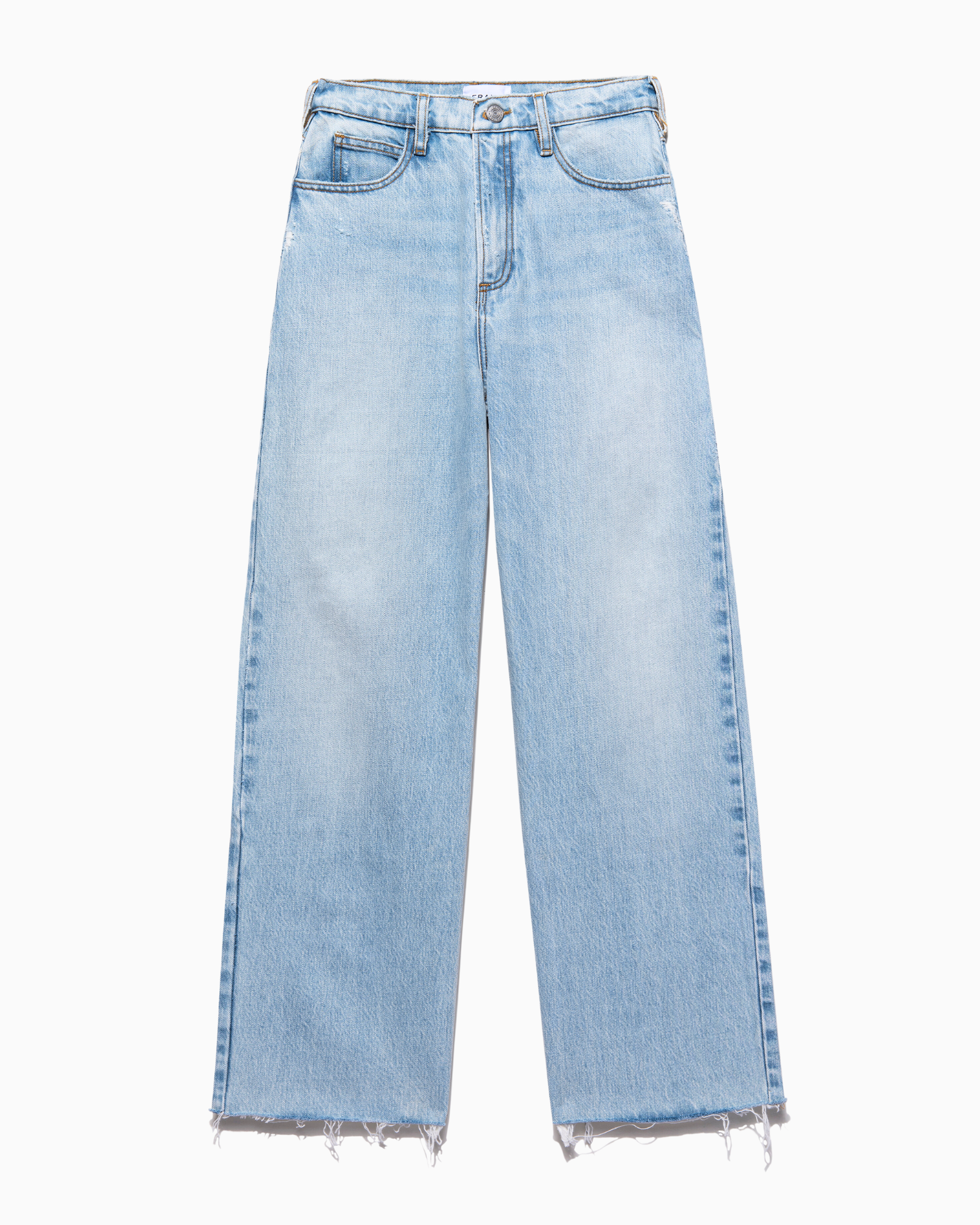Frame Le High N Tight Wide Leg Crop Jean in Legacy Chew