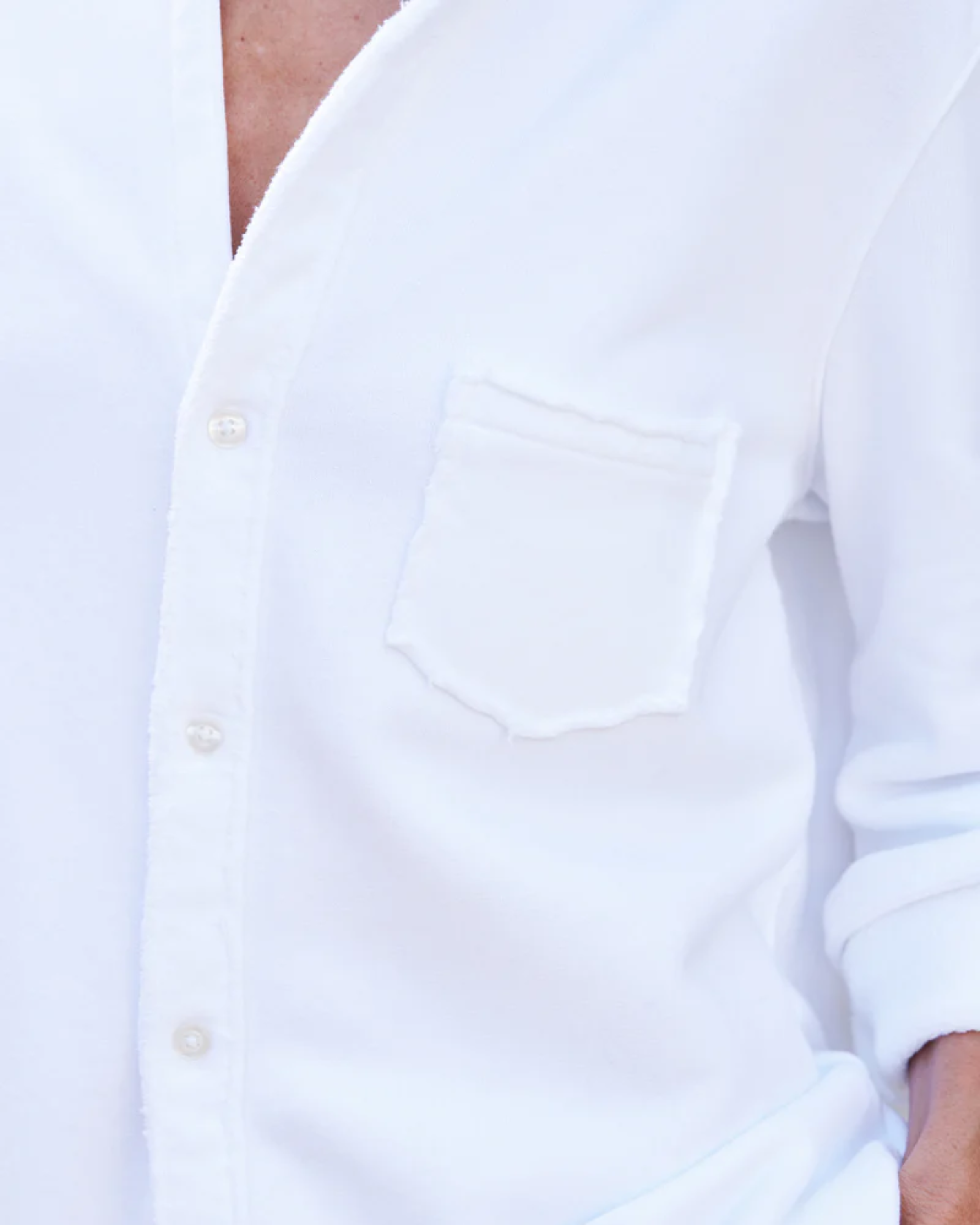 Frank & Eileen Relaxed Button Up Shirt in White