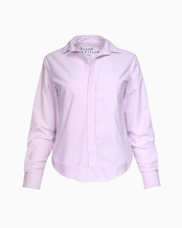 Frank & Eileen Silvio Button Up in Purple Stripe