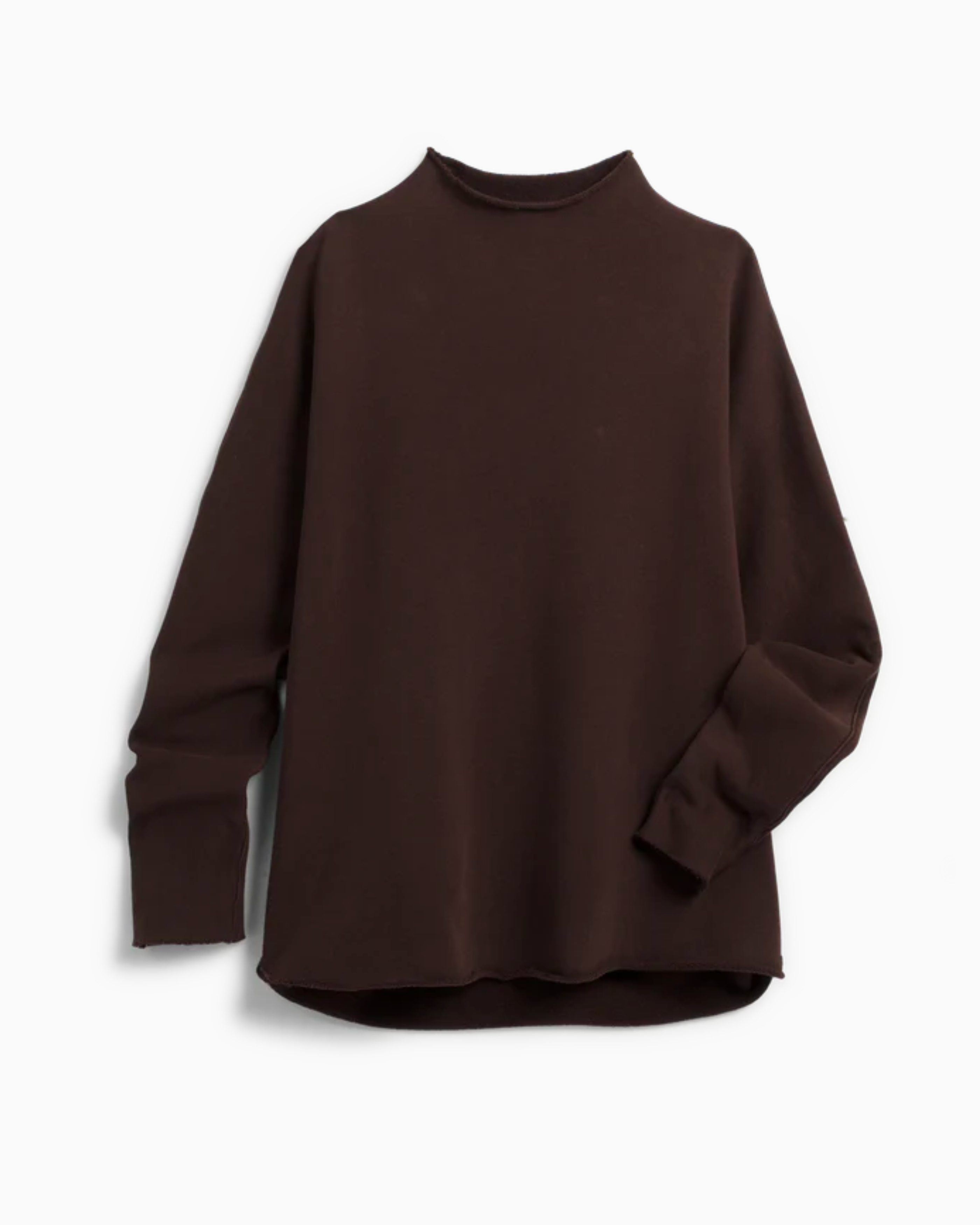 Frank and Eileen Effie Funnel Neck Capelet in Irish Chocolate
