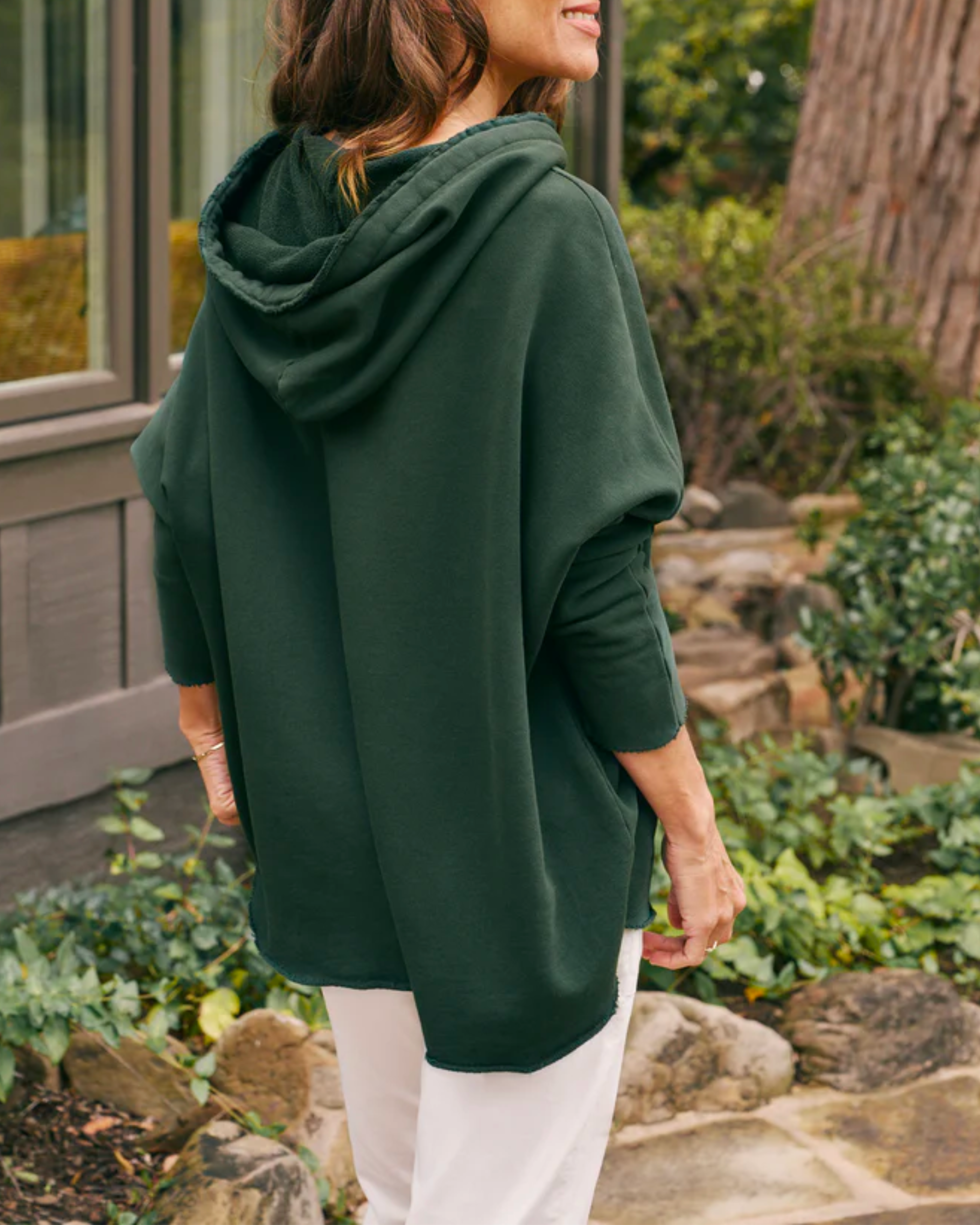 Frank and Eileen Kane Capelet Hoodie in Evergreen