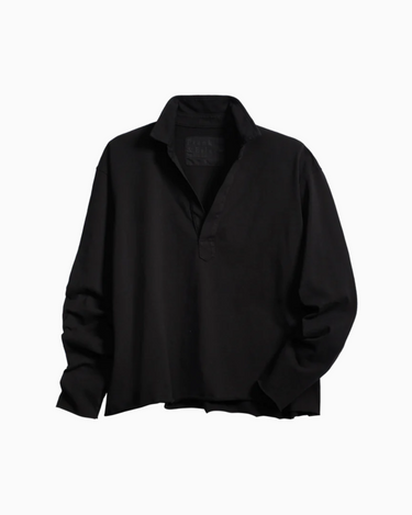 Frank and Eileen Patrick Popover Henley in Black