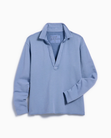 Frank and Eileen Patrick Popover Henley in Blueberry