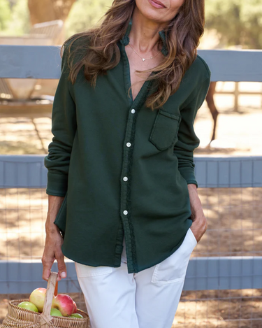 Frank and Eileen Relaxed Button Up Shirt in Evergreen