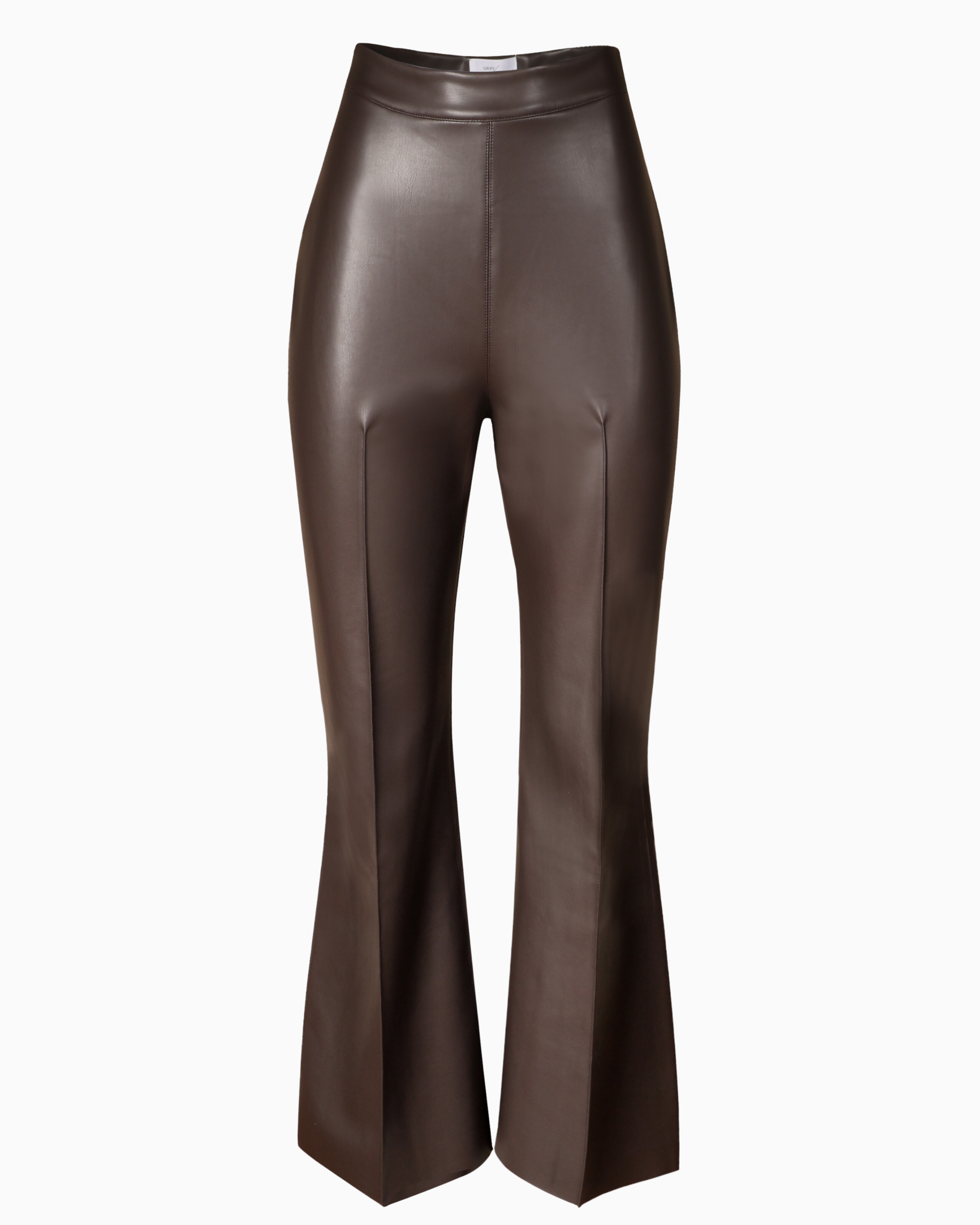 Grey Ven Porterfield Leather Pant in Espresso