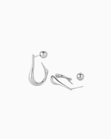 Jenny Bird Colette Hoops Small in Silver