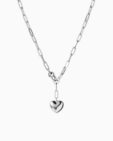 Jenny Bird Heart Chain in Silver