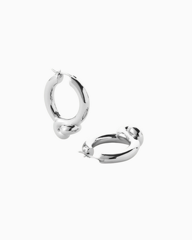 Jenny Bird Maeve Hoops in Silver