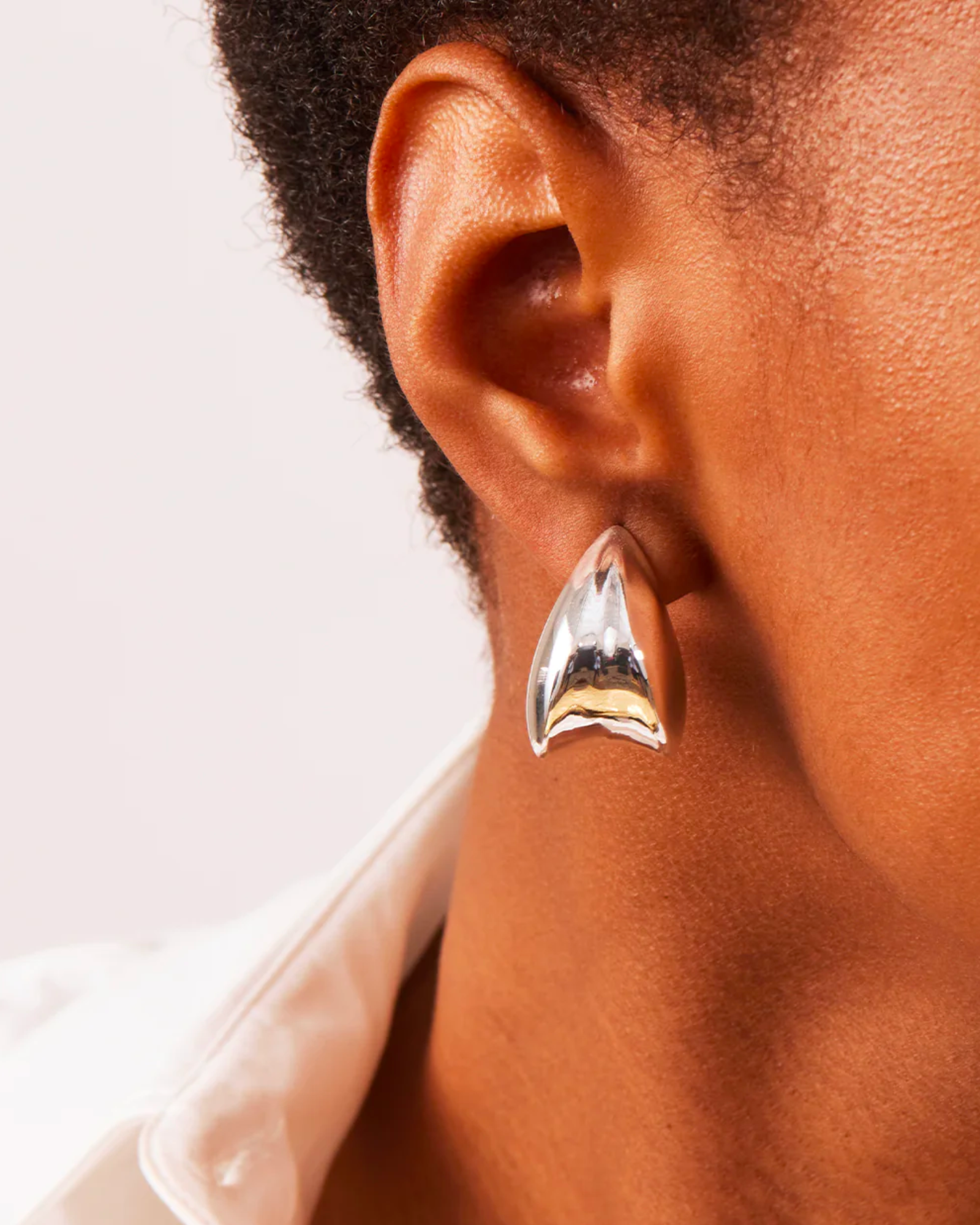 Jenny Bird Nouveaux Puff Earrings in Silver