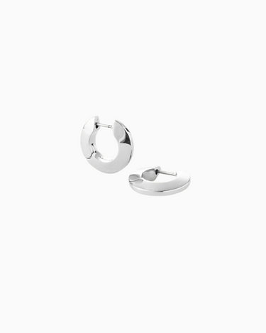 Jenny Bird Small Toni Hinged Hoops in Silver