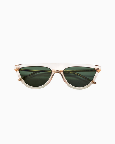 Jenny Bird The Brow Sunglass in Crystal Smokey Quartz