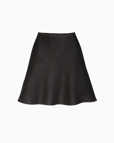 Knit A Line Skirt in Black