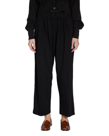 Les Tien Penny Pleat Front Pant in Black