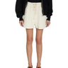 Les Tien Serena Scallop Short in Ivory