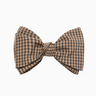 Loeffler Randall Bow Hair Clip in Brown Black Check