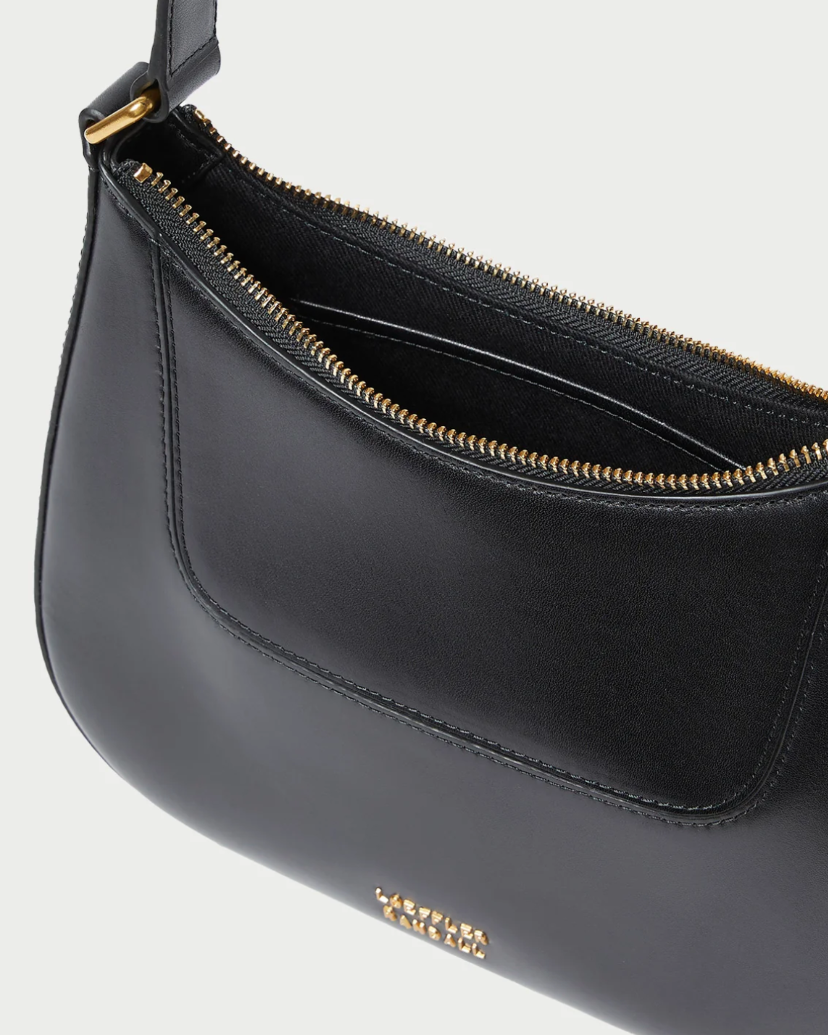 Loeffler Randall Greta Leather Shoulder Bag in Black