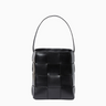 Loeffler Randall Laith Wide Woven Top Handle Bag in Black