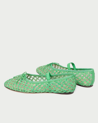 Loeffler Randall Leonie Ballet Flat in Kelly Green