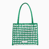 Loeffler Randall Missy Two-Tone Tote in Green/Cream