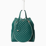 MZ Wallaca Double Tennis Convertible Backpack in Emerald Ecru