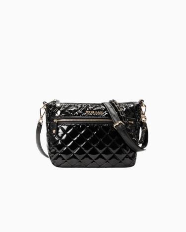 MZ Wallace Crosby Ella Crossbody in Black Lacquer