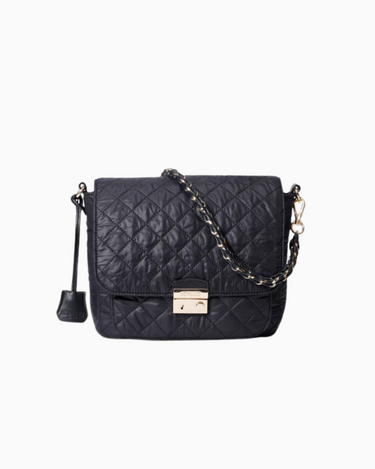 MZ Wallace Crosby Lock Medium Crossbody in Black