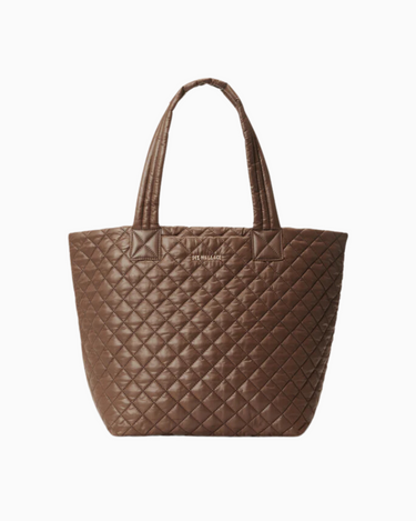 MZ Wallace Medium Metro Tote Deluxe in Walnut