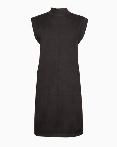 Mock Neck Sleeveless Dress