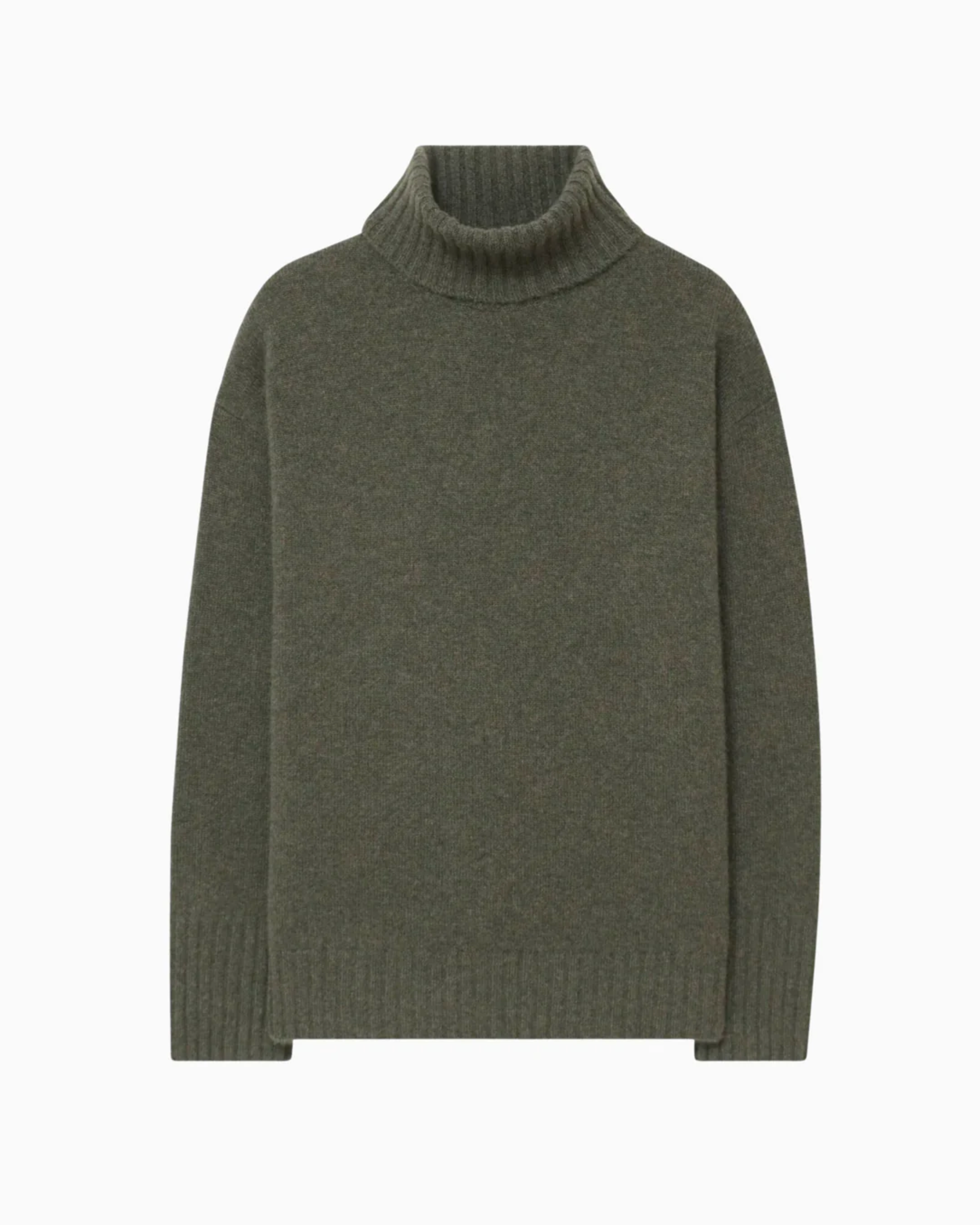 Naadam Luxe Cashmere Turtleneck Sweater in Olive