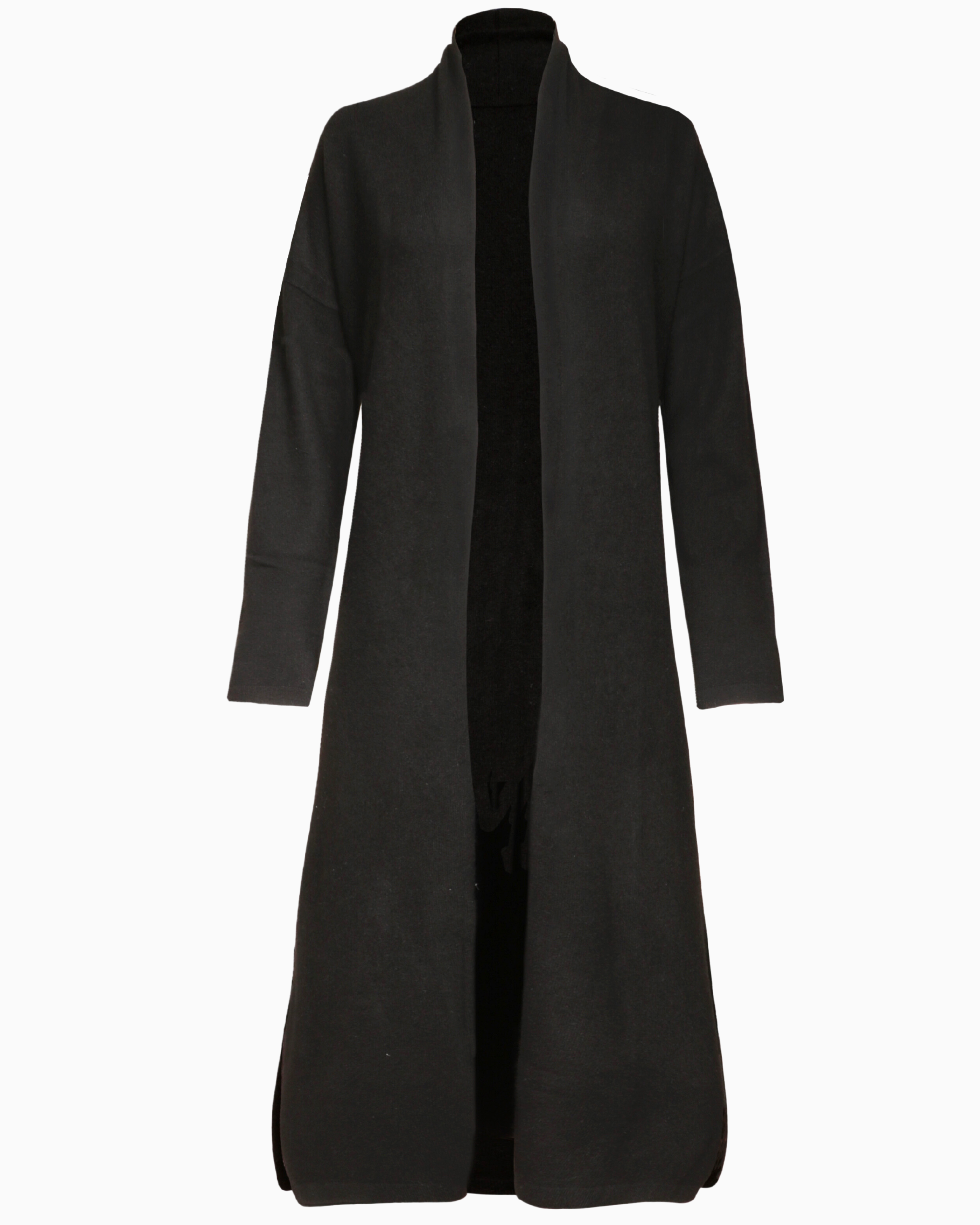 Naadam Shawl Collar Robe in Black