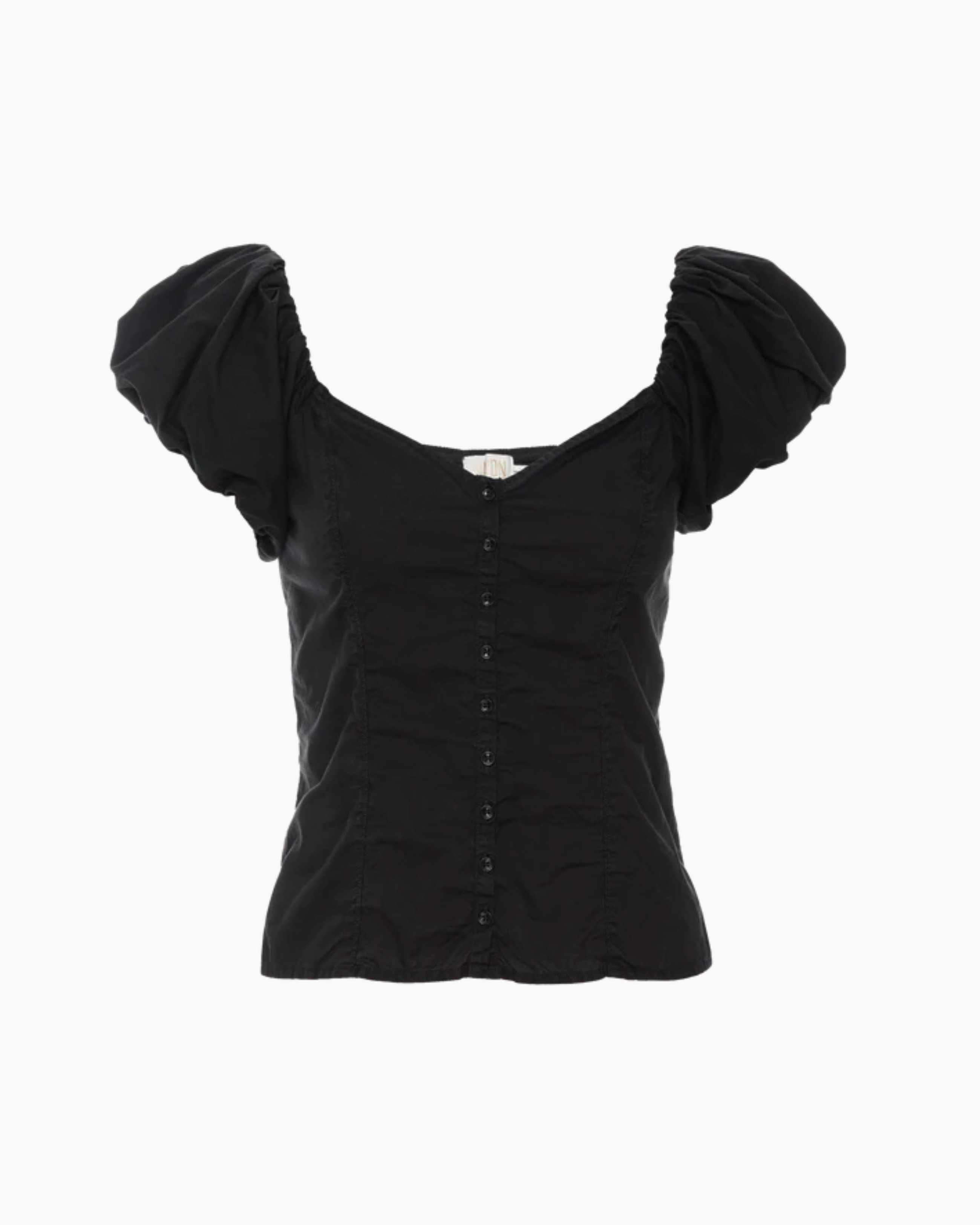 Nation Angel Bubble Sleeve Cami in Jet Black