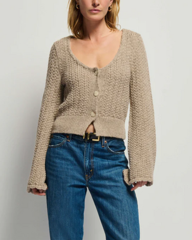 Nation Berenice Round Neck Sweater in Oatmeal Heather